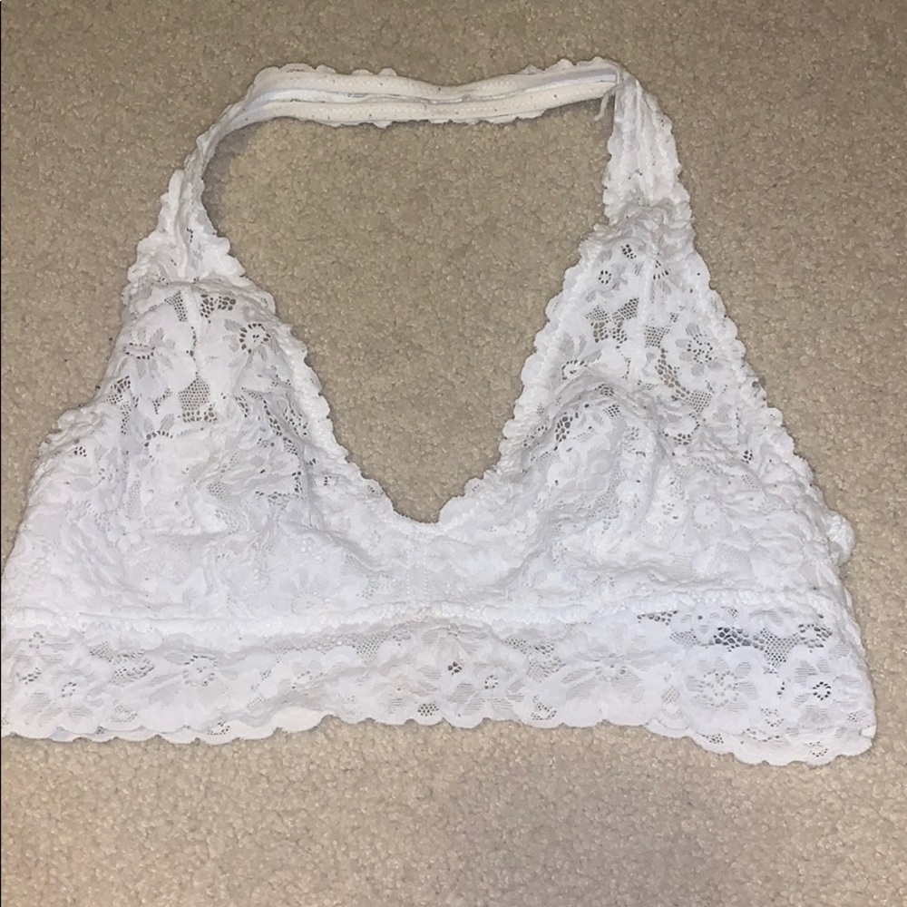 White lace bralette